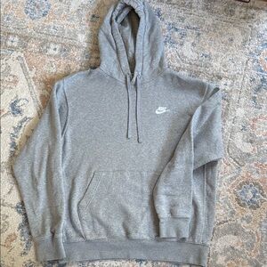 Nike Men's Heather Gray Club Fleece Hoodie